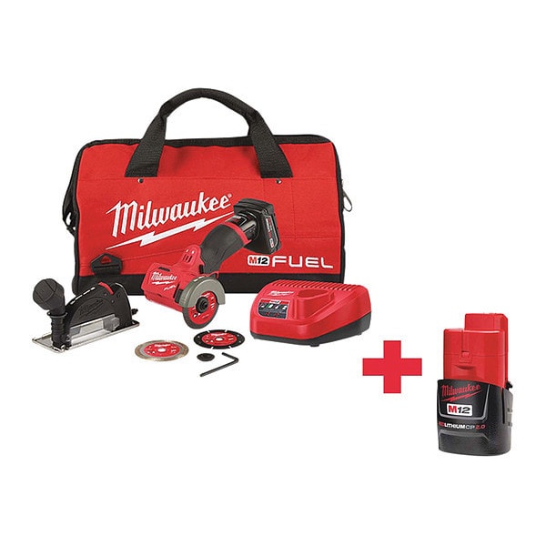 M12 FUEL 3" Compact Cut Off Tool - Kit + M12 CP2.0 Battery