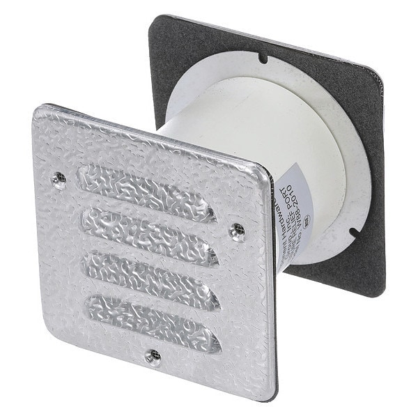 Alum Non-Heated Round Vent Port For 4" T