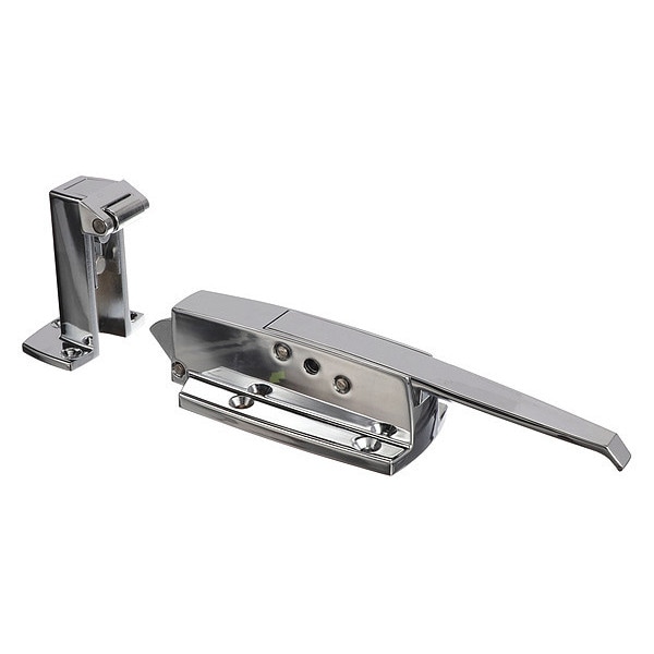 Offset Polished CP Walk-In Cooler Door L