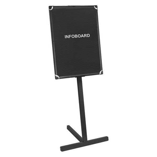 Letter Board Stand 18"x24", Black, Aluminum Frame