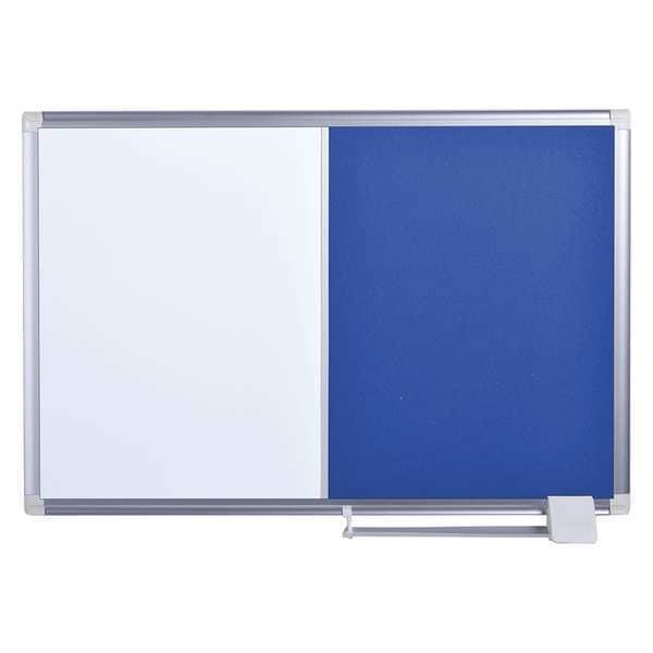 Bulletin/Whiteboard Combination 2ft x 3 ft, Blue