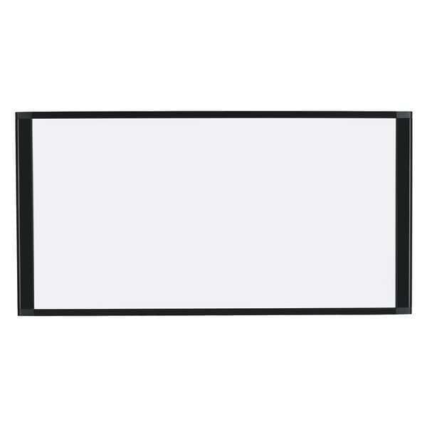12"x36" Dry Erase Cubicle Board, Black Frame