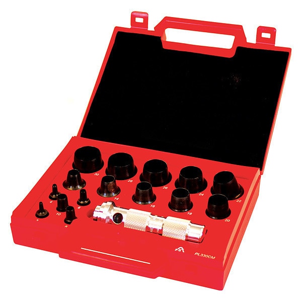 Metric Hollow Punch Kit, 16 pcs.