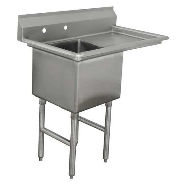 24" W x 44-1/2" L x 43" H, 16 ga. 304 Stainless Steel