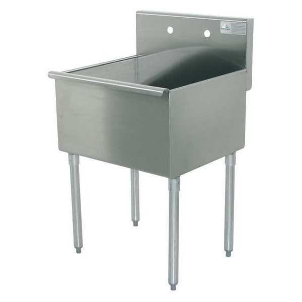 24-1/2" W x 18" L x 41" H, 16 ga. 430 Stainless Steel