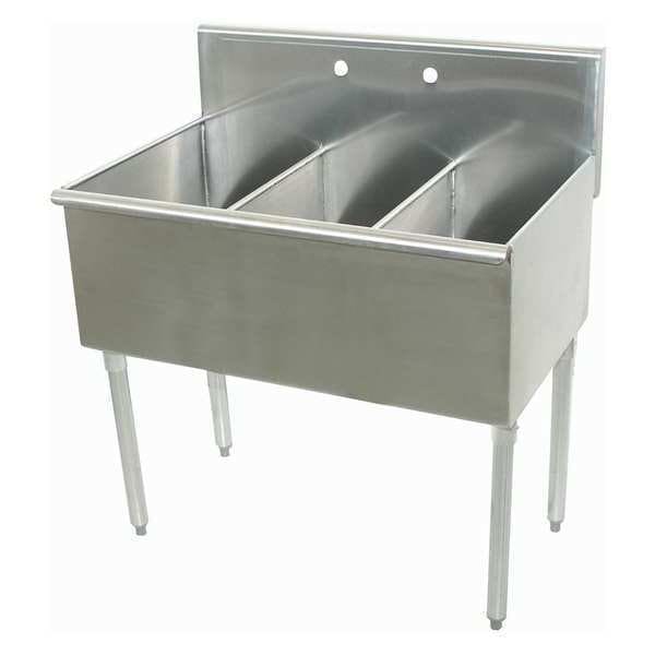 24-1/2" W x 36" L x 41" H, 16 ga. 304 Stainless Steel