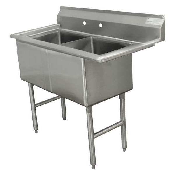 26" W x 37" L x 43" H, 16 ga. 304 Stainless Steel