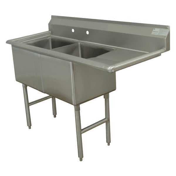 26" W x 52-1/2" L x 43" H, 16 ga. 304 Stainless Steel