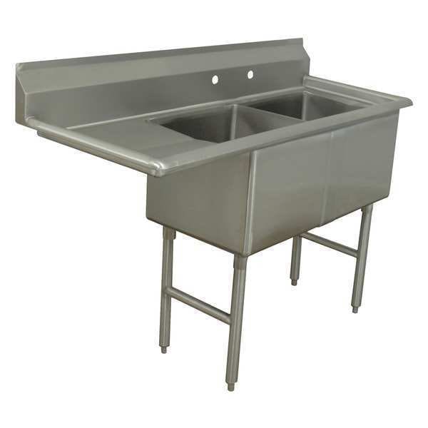30" W x 56-1/2" L x 43" H, 16 ga. 304 Stainless Steel