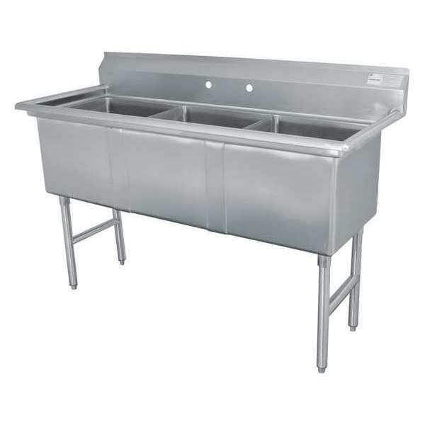 30" W x 59" L x 43" H, 16 ga. 304 Stainless Steel