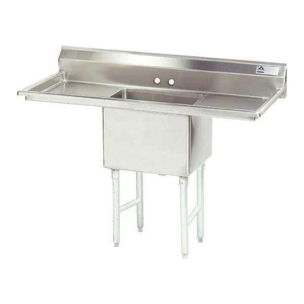 26" W x 52" L x 43" H, 14 ga. 304 Stainless Steel