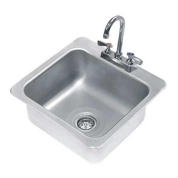 Sink, Counter Top Drop-In, 16x14x8, 18g