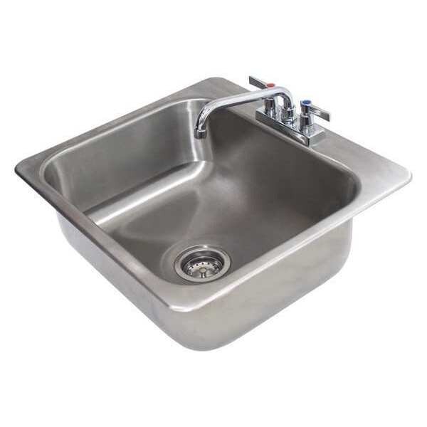 Sink, Counter Top Drop-In, 20x16x8, 18g
