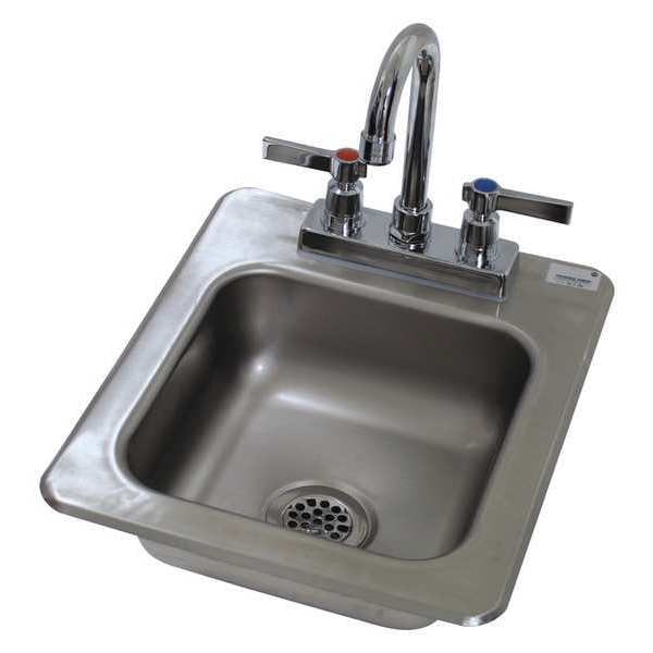 Sink, Counter Top Drop-In, 9x19x5, 20g