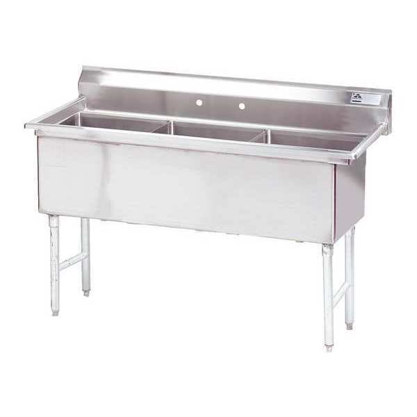 24" W x 59" L x 43" H, 14 ga. 304 Stainless Steel
