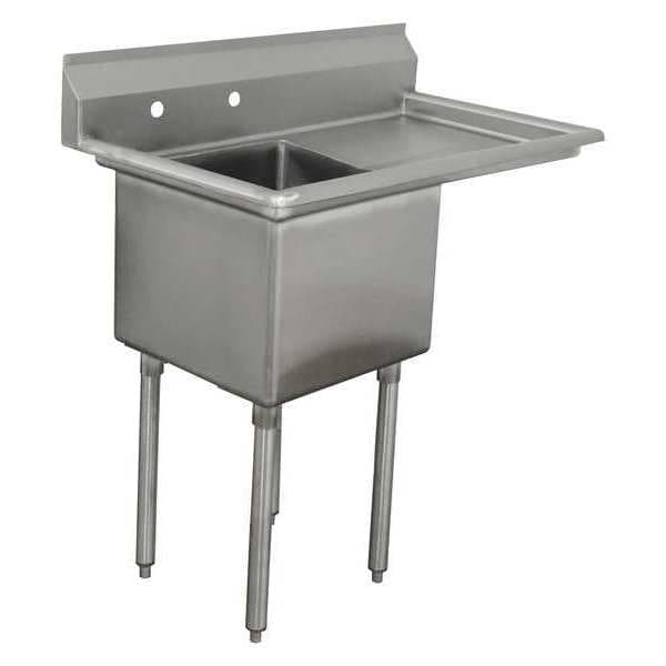 23-3/4" W x 38-1/2" L x 42-3/4" H, 18 ga. 304 Stainless Steel