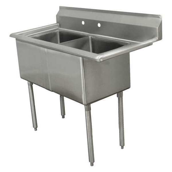 23-3/4" W x 41" L x 42-3/4" H, 18 ga. 304 Stainless Steel