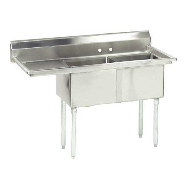 23-3/4" W x 56-1/2" L x 42-3/4" H, 18 ga. 304 Stainless Steel