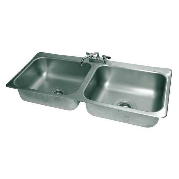 Sink, Counter Top Drop-In, 20x16x8, 18g
