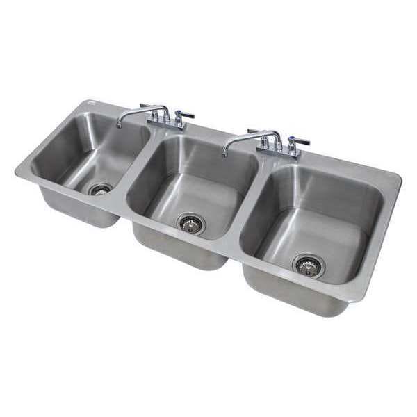 Sink, Counter Top Drop-In, 16x14x10, 18g