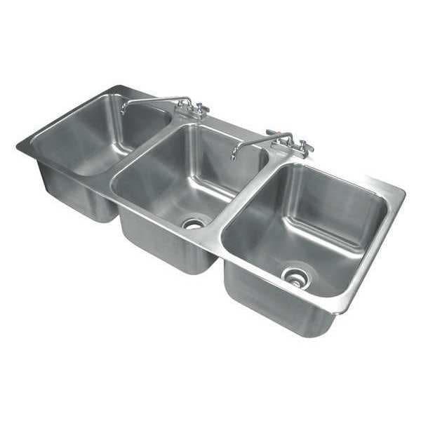 Sink, Counter Top Drop-In, 16x20x12, 18g