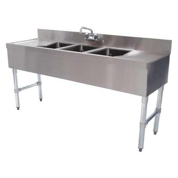 18" W x 84" L x Splash Mount (Faucet), Utility Sink and Laundry Tub