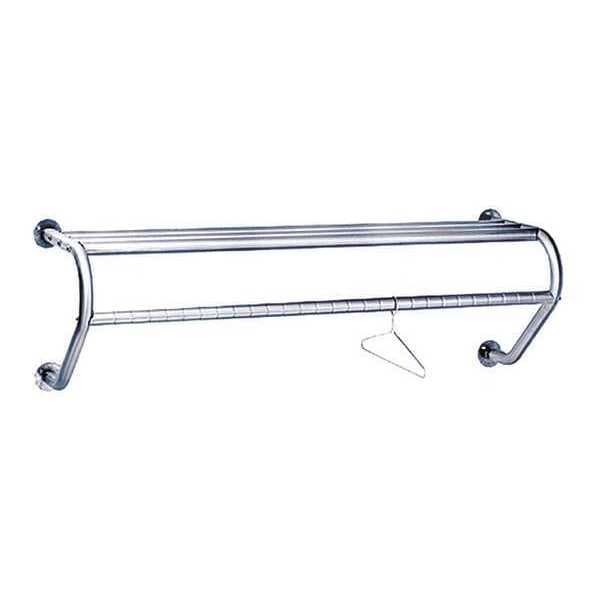 Wall Garment Rack, 72L, Ss