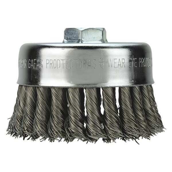 4" Knot Wire Cup Brush - Carbon Steel