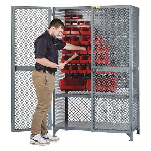 Shelving Tool Storage Locker, 78 in H, 49 in W, 1 Shelves
