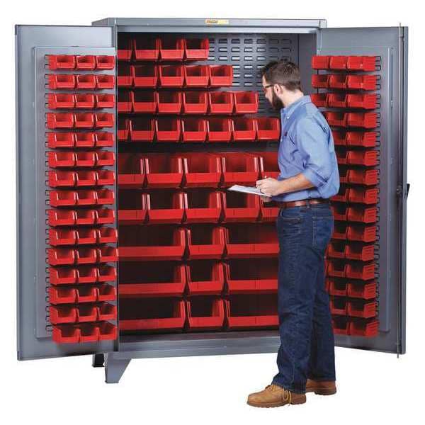 Heavy Duty High Capacity Storage Bin Cabinet, 78 in H