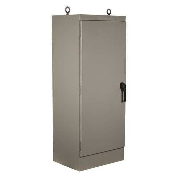 3 Point Latch with Padlock Handle Electrical Enclosures, 60 in H, 18 in D, 24 in W, NEMA 4