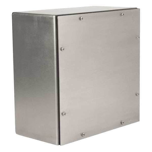 Electrical Box Cover, Rectangular, 18-8 Stainless Steel, Screw Cover