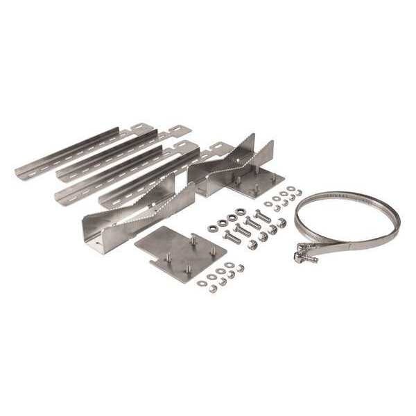 Pole Mount Kit, NOVAL Accessory, Stainless Steel