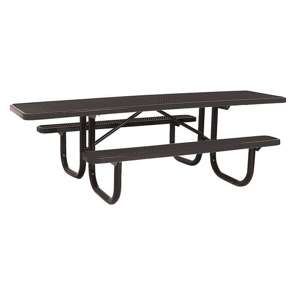 Park Rectangular Table, Portable, 8ft, Black