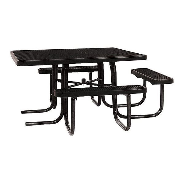 Park ADA Square Table, 46"x55", Black