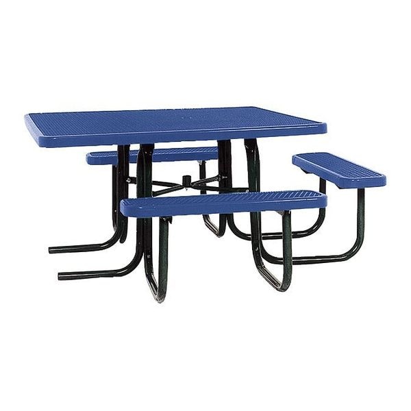 Park ADA Square Table, 46"x55", Blue