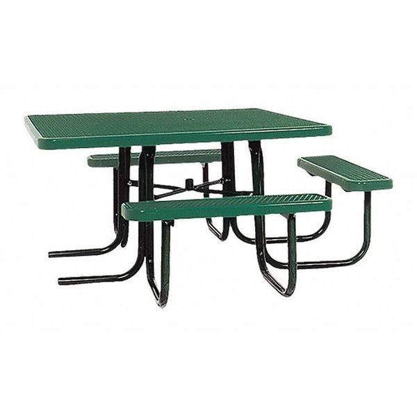 Park ADA Square Table, 46"x55", Green