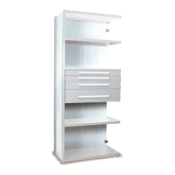 V-Grip Shelving W/ Drawers, WH