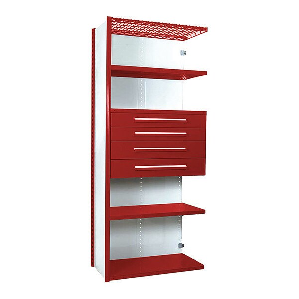 V-Grip Shelving W/ Drawers, RD