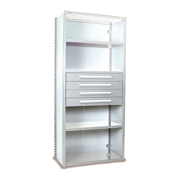 V-Grip Shelving W/ Drawers, WH