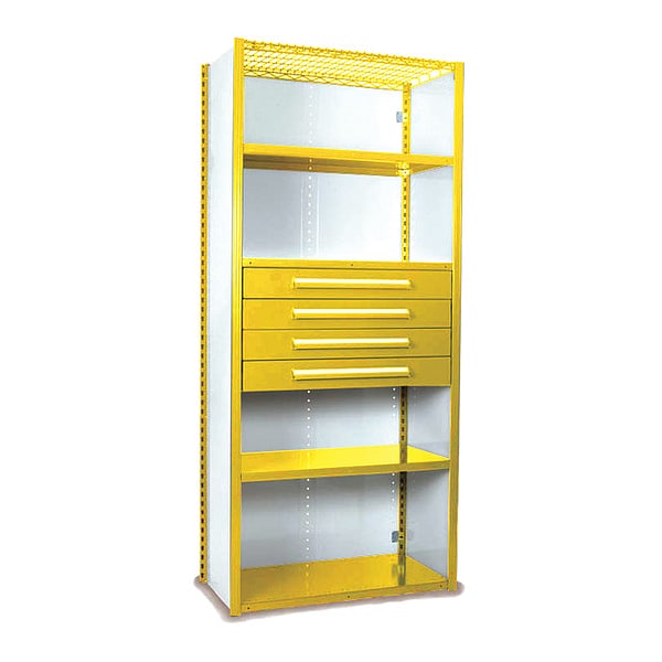 V-Grip Shelving W/ Drawers, YL