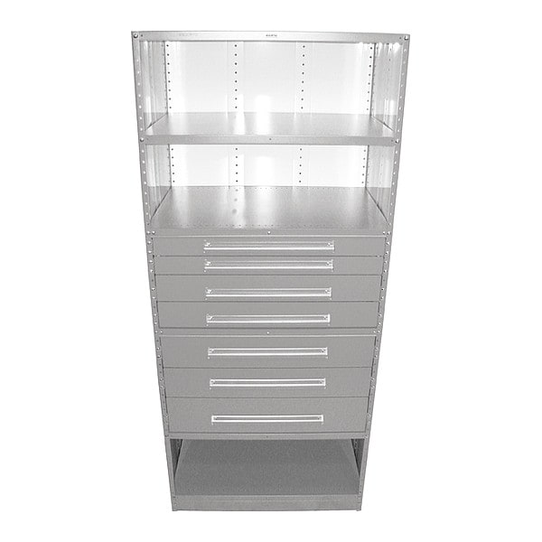 Iron Grip Clsd Shlv 18"x36"x84" w drw, LG, Height: 84"