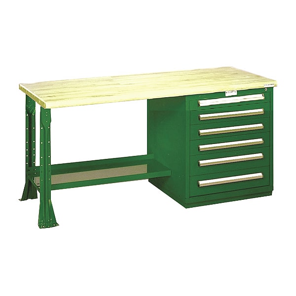 Modular Drawer Bench-30"Dx6FtWx34"H, GN
