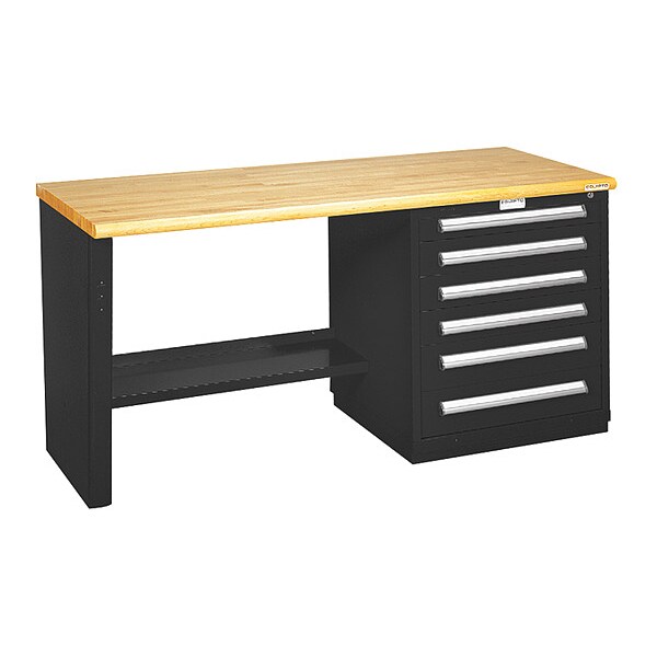 Modular Drawer Bench-30"Dx6FtWx34"H, BK