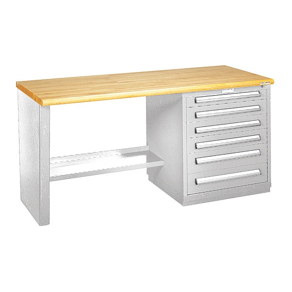 Modular Drawer Bench-30"Dx6FtWx34"H, WH