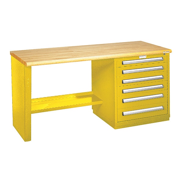 Modular Drawer Bench-30"Dx6FtWx34"H, YL