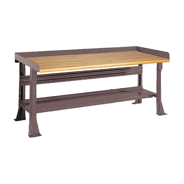Open Leg Bench w/ Shelf, GY