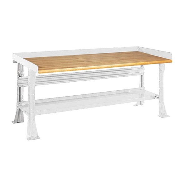 Open Leg Bench w/ Shelf, WH