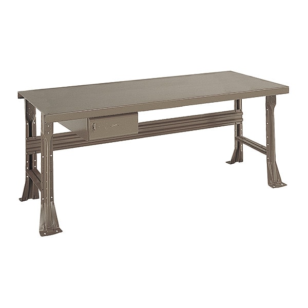 Open Leg Bench w/ Drawer, GY