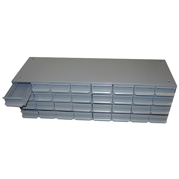Cabinet W/ 24 Drwrs, 18x34-1/8x13-5/8, GY